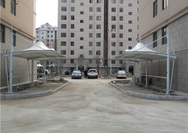 膜結(jié)構(gòu)電動車、自行車棚